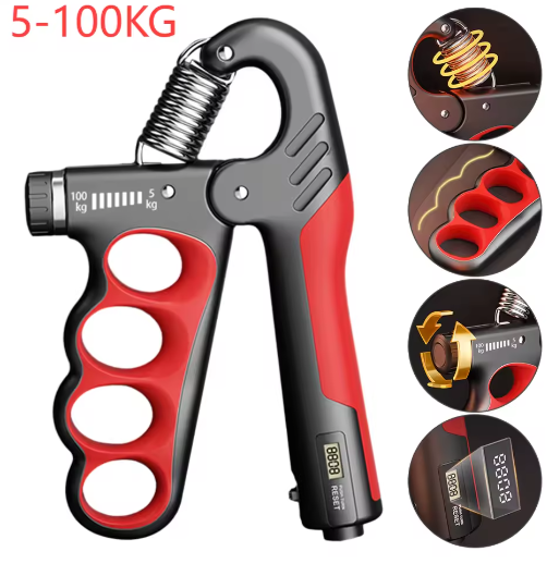 5-100Kg Hand Gripper Gym Wrist Expander Hand Strengthener Adjustable Dynamometer Hand Grip Finger Forearm Trainer Muscle Recover