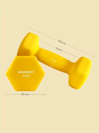 Opti Neoprene Dumbbell Set - 2 x 1kg